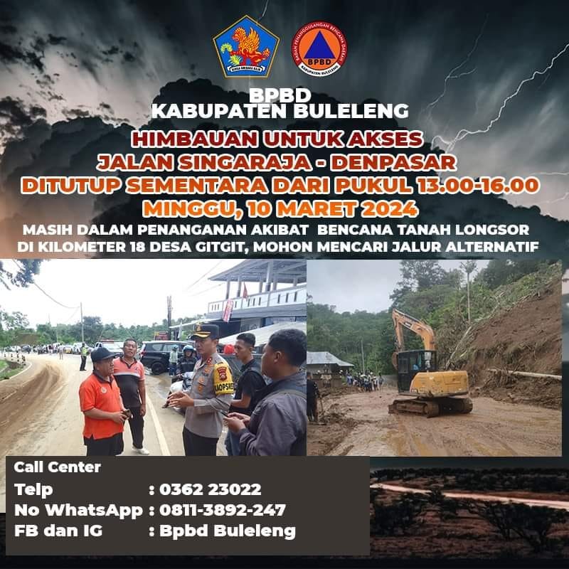 Himbauan Akses Jalan Singaraja - Denpasar