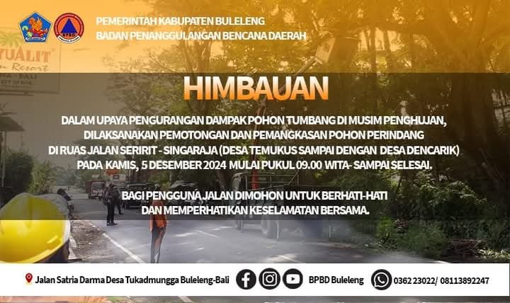 Himbauan Pemotongan dan Pemangkasan Pohon 
