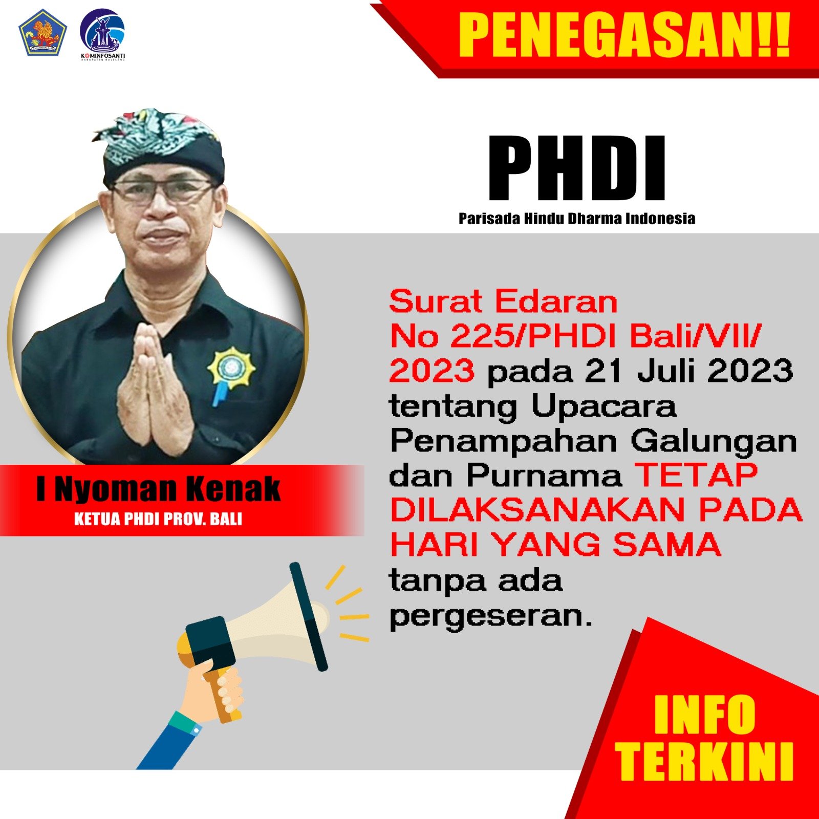 Intruksi Penampahan Galungan