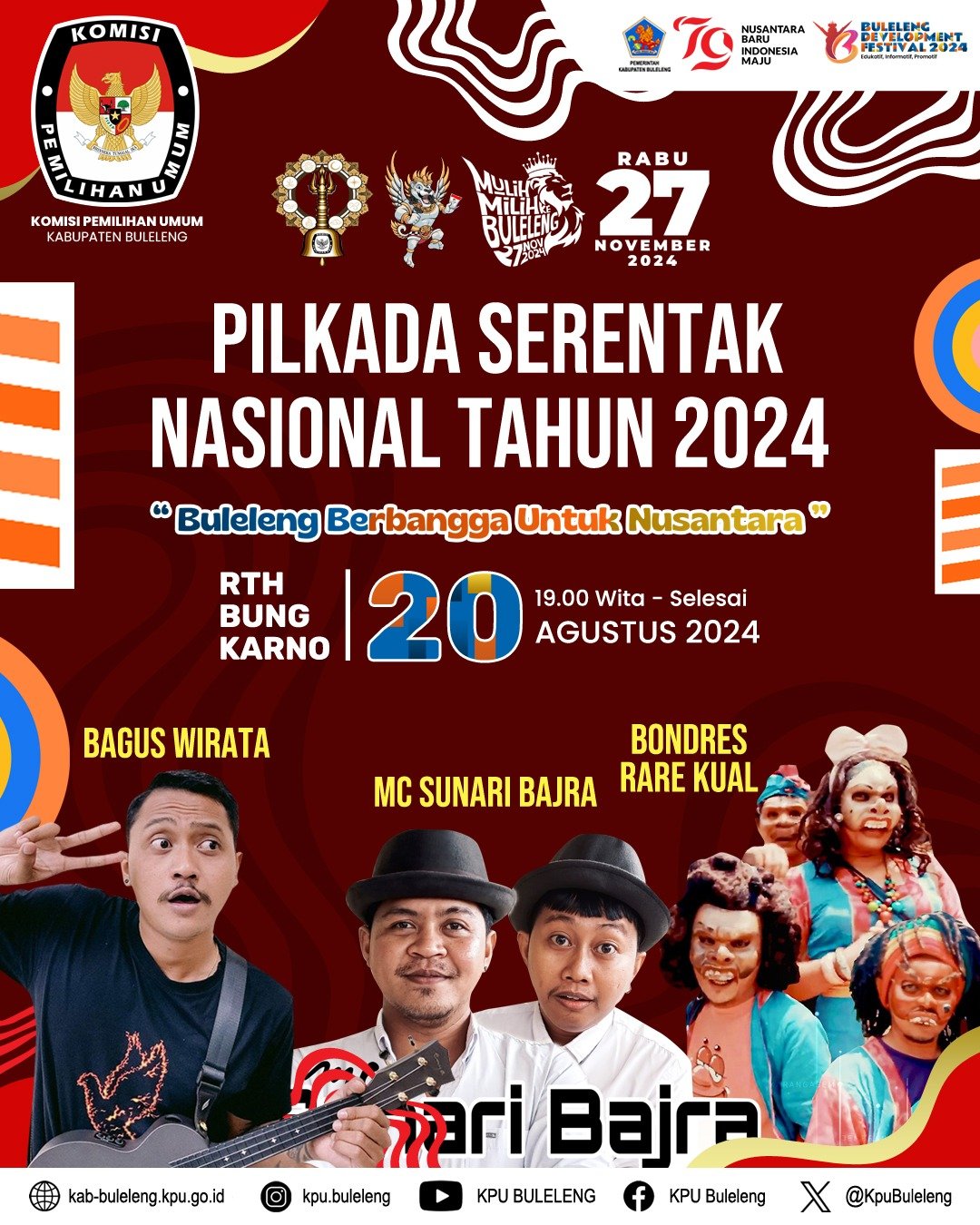 Jadwal Hari Kelima Buleleng Development Festival 