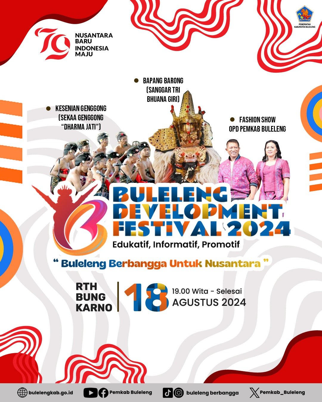 Jadwal Hari Ketiga Buleleng Development Festival 