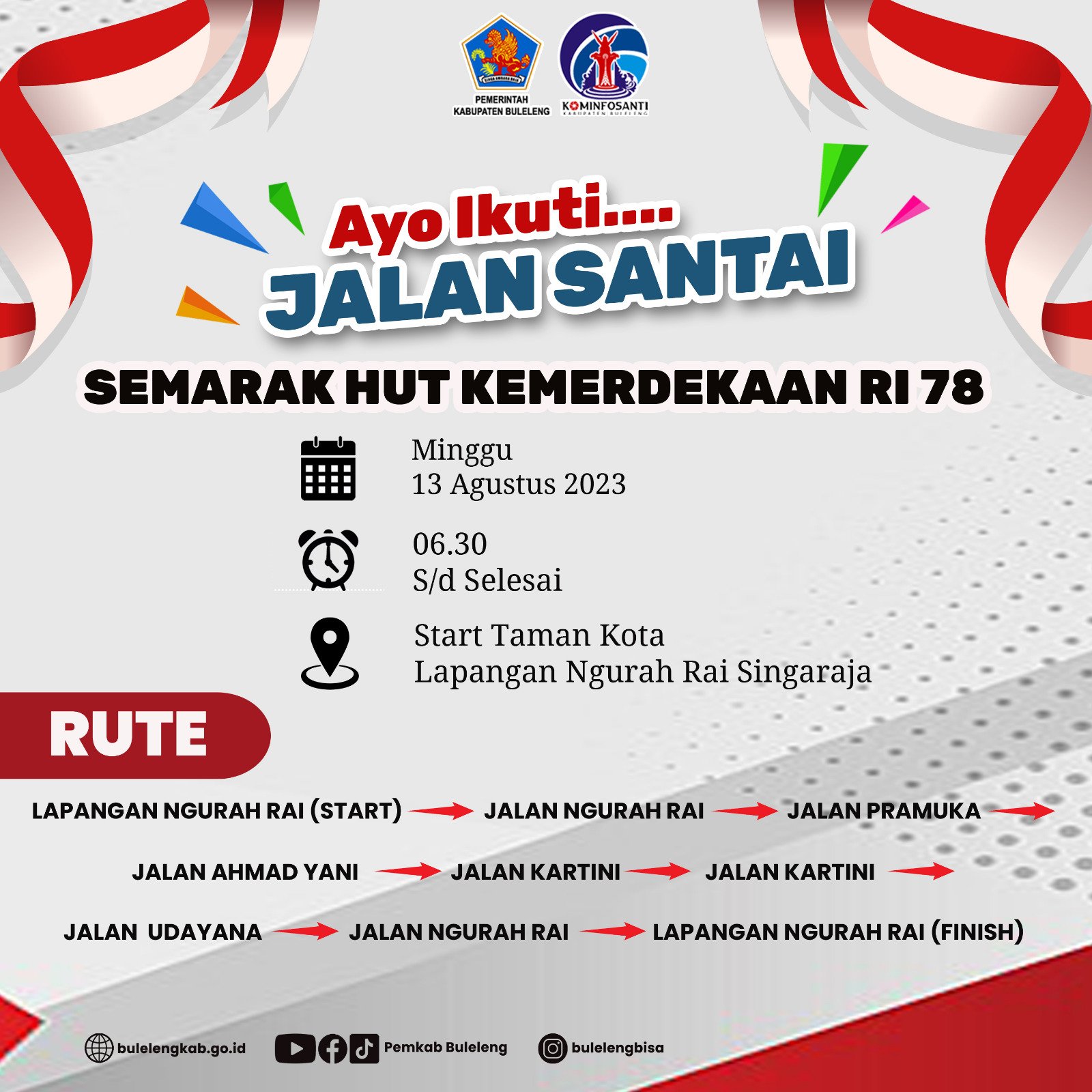 Jalan Santai Semarak HUT Kemerdekaan RI