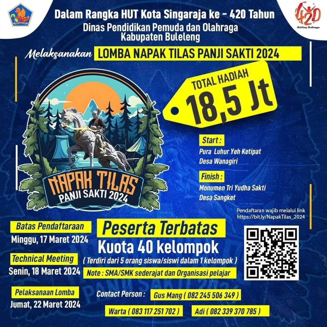 Lomba Napak Tilas Panji Sakti 2024
