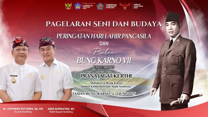 Pagelaran Seni dan Budaya dalam ranga Peringatan Hari Lahir Pancasila dan Bulan Bung Karno VII Tahun 2025