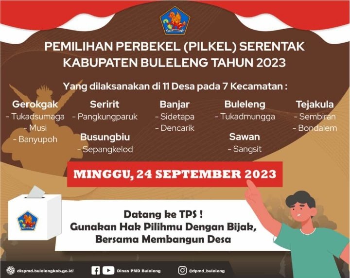 Pemilihan Perbekel Serentak Kabupaten Buleleng 2023