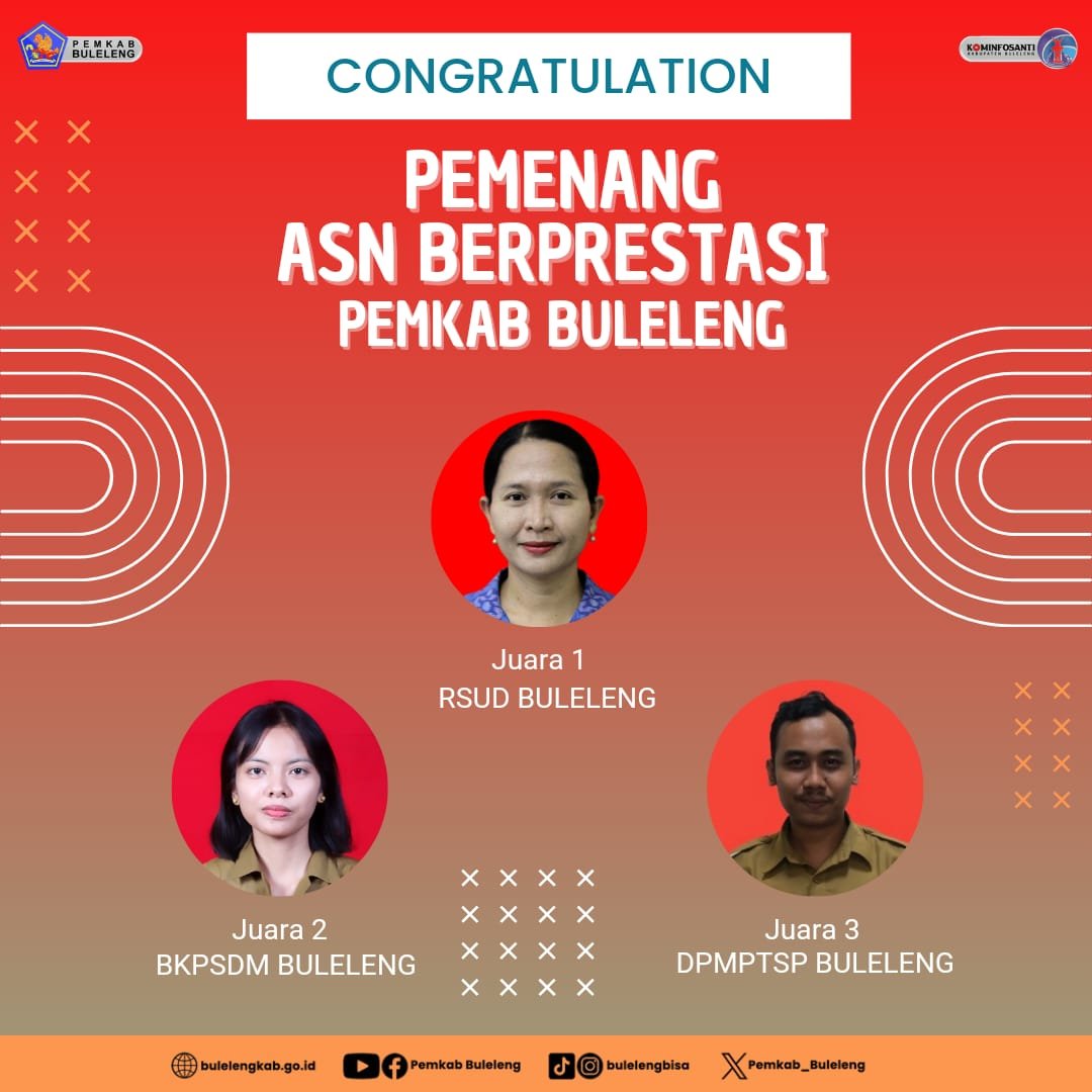 Pengumuman Juara untuk ASN Berprestasi Tahun 2023