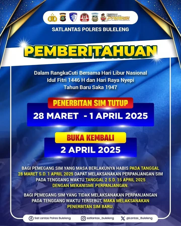 Pengumuman Penerbitan SIM