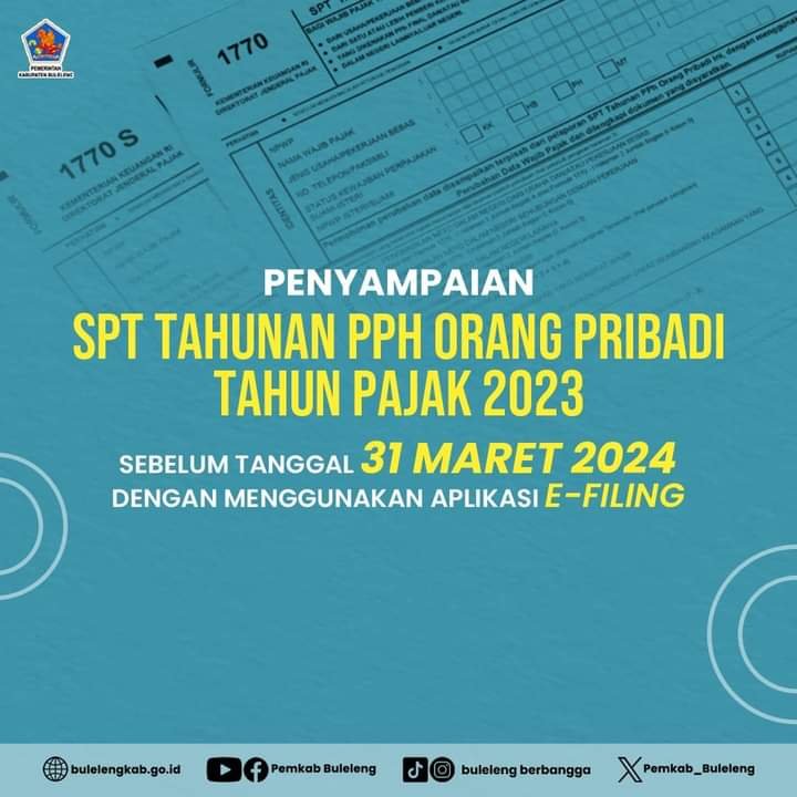 Penyampaian SPT Tahunan PPH Orang Pribadi Tahun Pajak 2023
