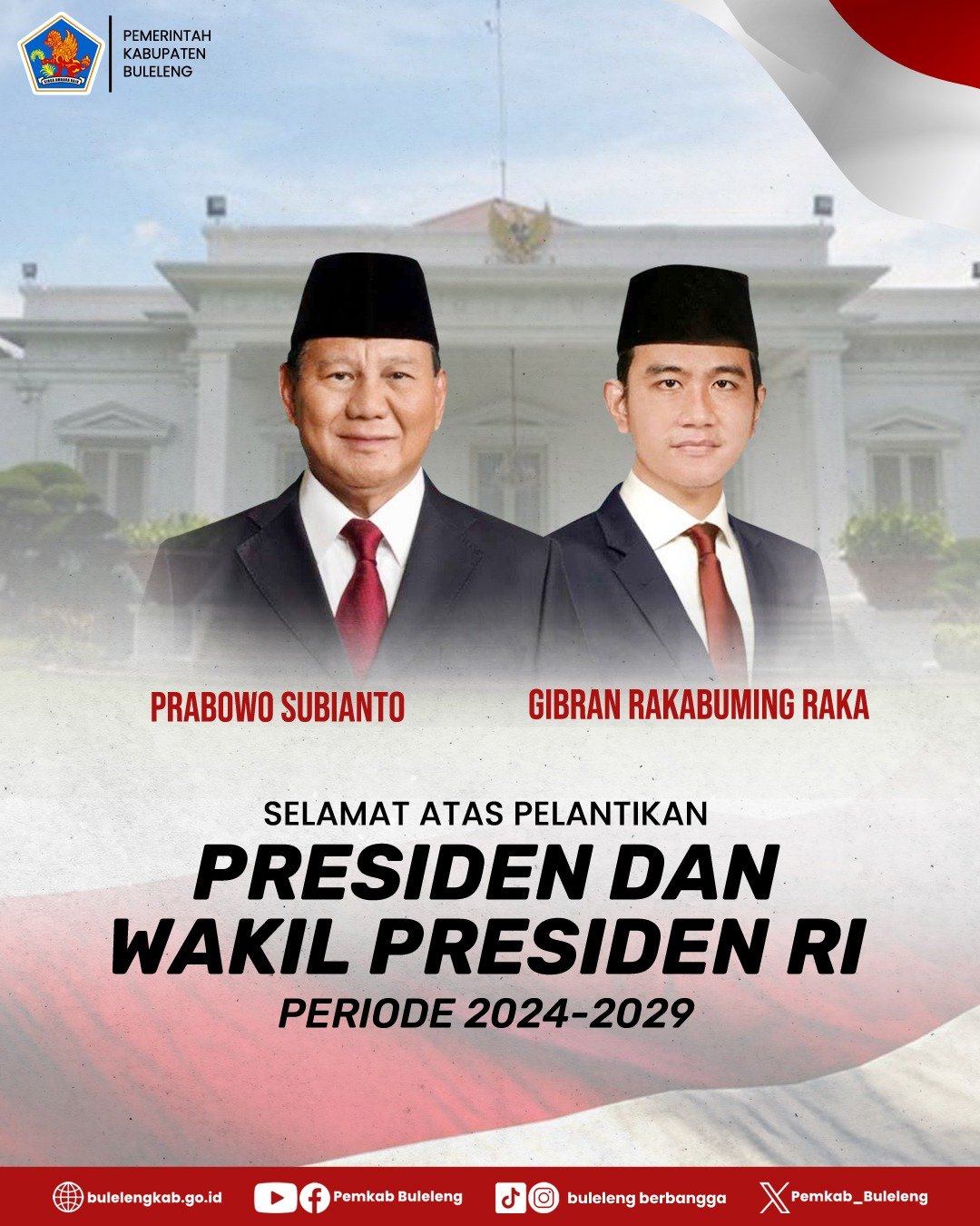 Selamat atas Pelantikan Presiden & Wakil Presiden RI 2024-2029