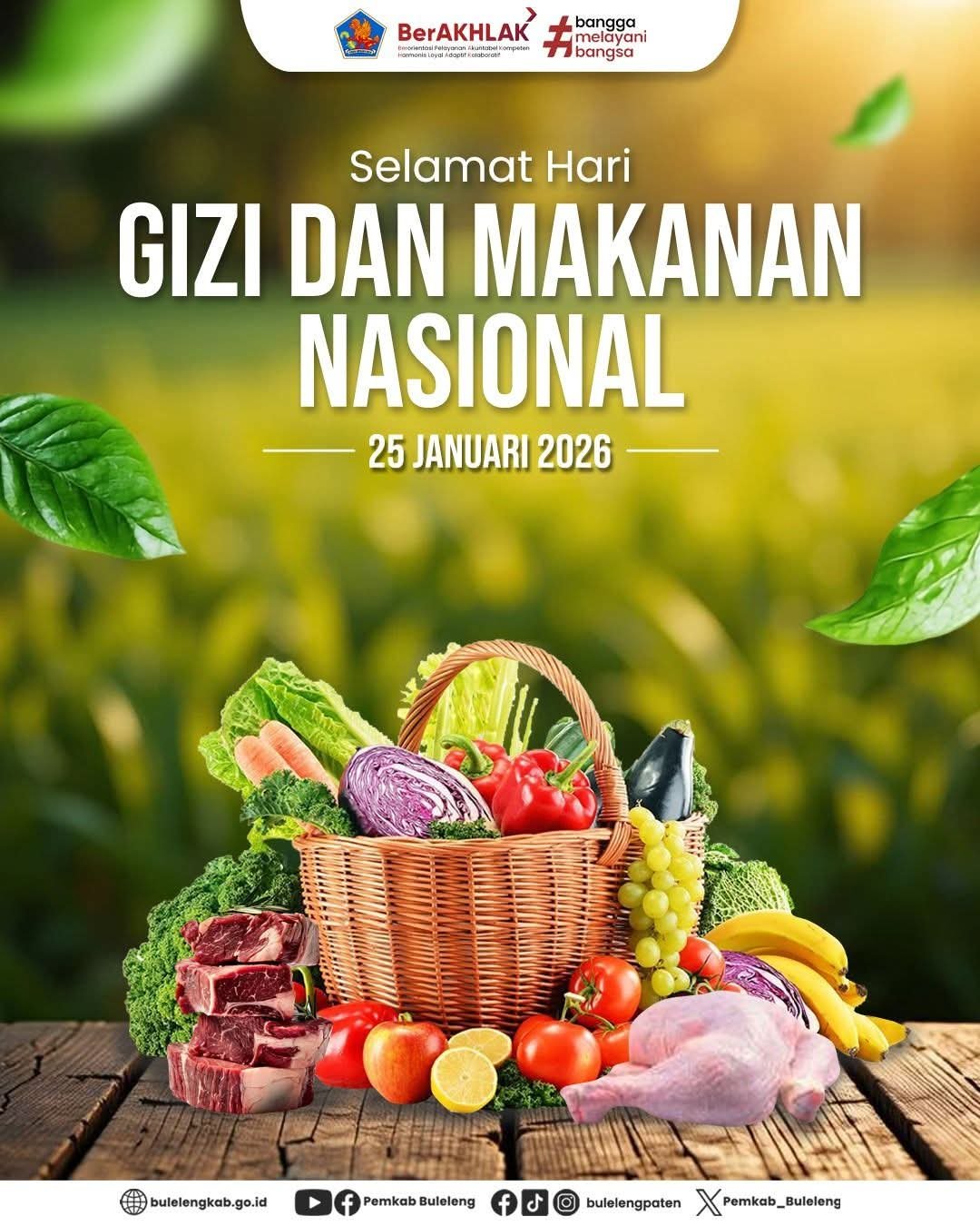 Selamat Hari Gizi dan Makanan Nasional