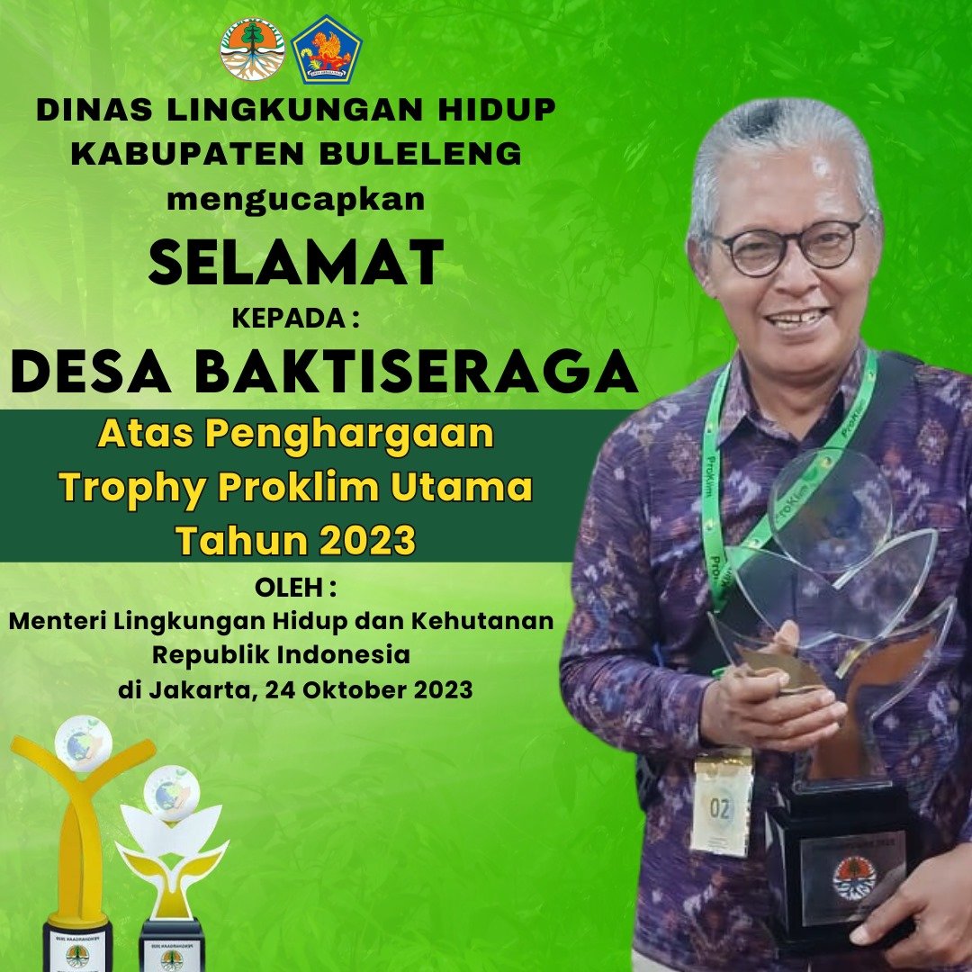 Selamat Kepada Desa Baktiseraga Penghargaan Pro Clean